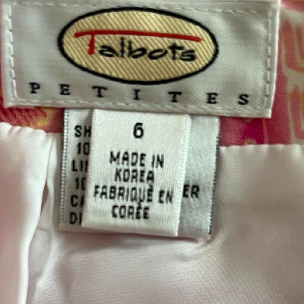Talbots Cotton A-Line Striped Skirts for Women size 6P - Picture 5 of 10